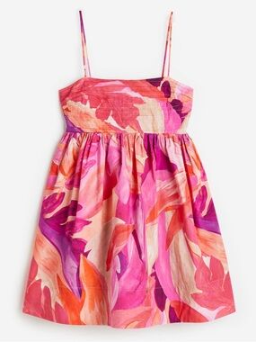 Pink Floral Sundress with Spaghetti Straps